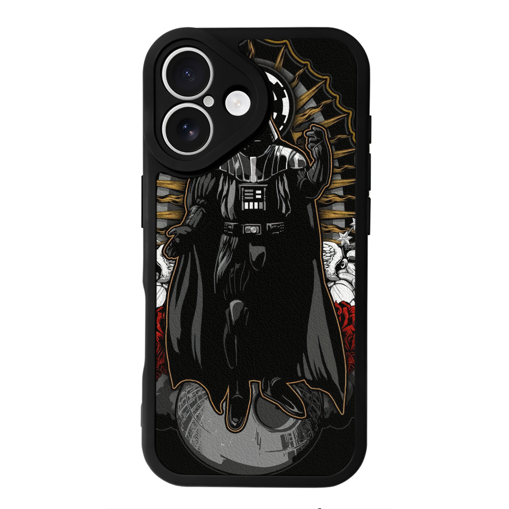 （画像用） スター・ウォーズ Star Wars 【iPhone 16シリーズ対応】シリコンスマホケース（レザー調） 材質：シリコン